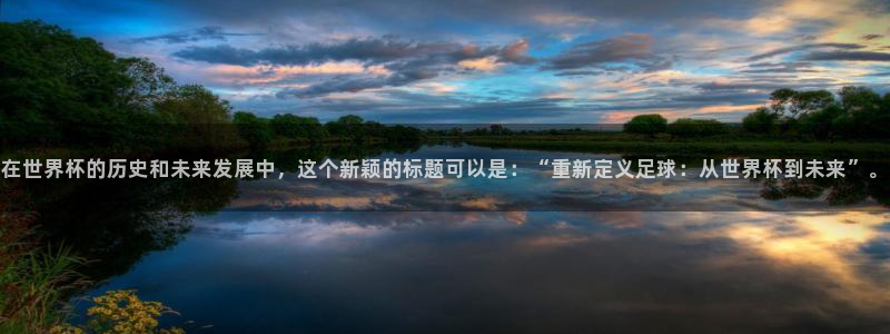 世界杯欧洲区预选赛赛程：在世界杯的历史和未来发展中，这个新颖的标题可以是：“重新定义足球：从世界杯到未来”。